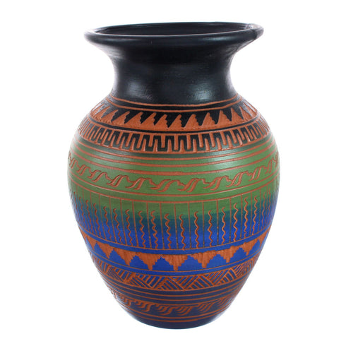 Navajo Hand Crafted Pottery By Artist Derrick Watchman AX129337